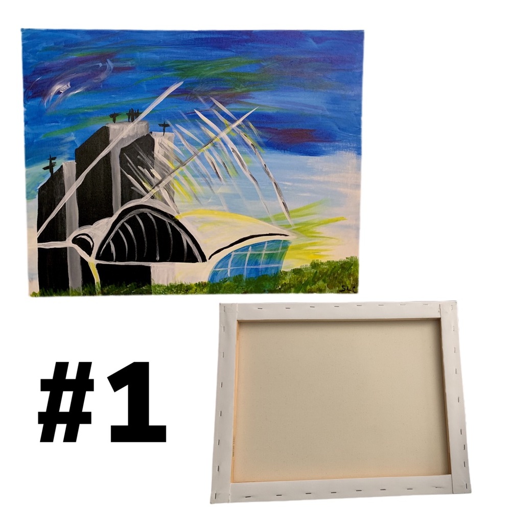 MILWAUKEE ART MUSEUM PAINTING - Picture 3 of 7
